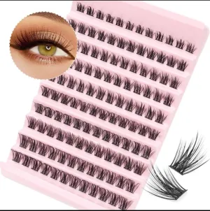 120 pcs Lash Clusters, DIY Eyelash Extensions, Wispy False Lashes 10-16MM, Individual Lashes Extensions Mega Fluffy Eyelashes Clusters