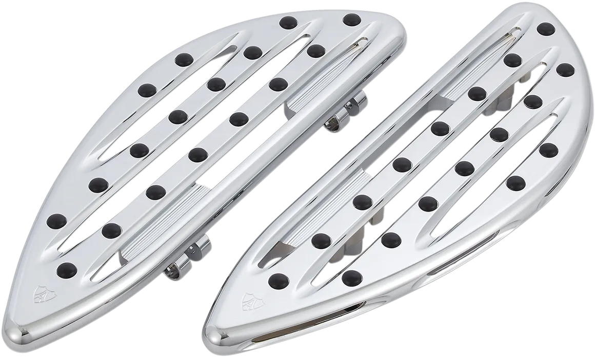 ARLEN NESS Driver Floorboards - Deep Cut - Chrome 06-838