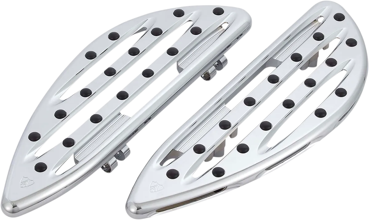 ARLEN NESS Driver Floorboards - Deep Cut - Chrome 410-004