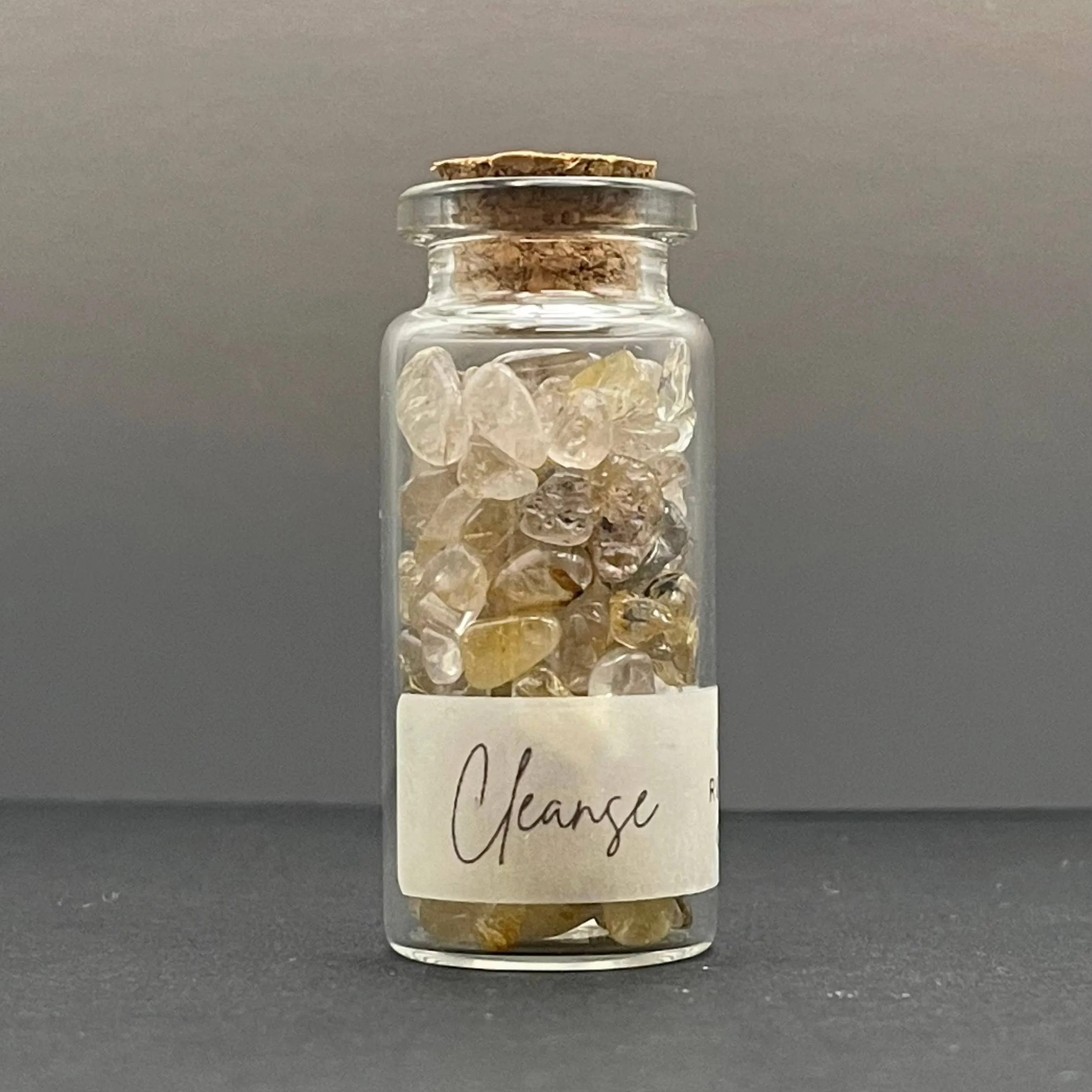 Cleanse | Golden Rutile Quartz Crystal Chips 10ml Vial