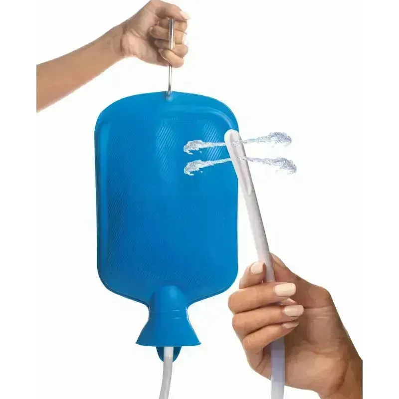 Deluxe Shower Enema Bag and Nozzle Kit