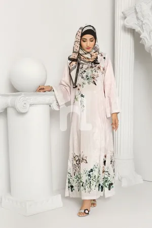 DS19-10 Pink Digital Printed Stitched Lawn Fustaan - 1PC