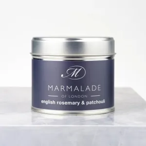 English Rosemary & Patchouli Tin Candle Medium