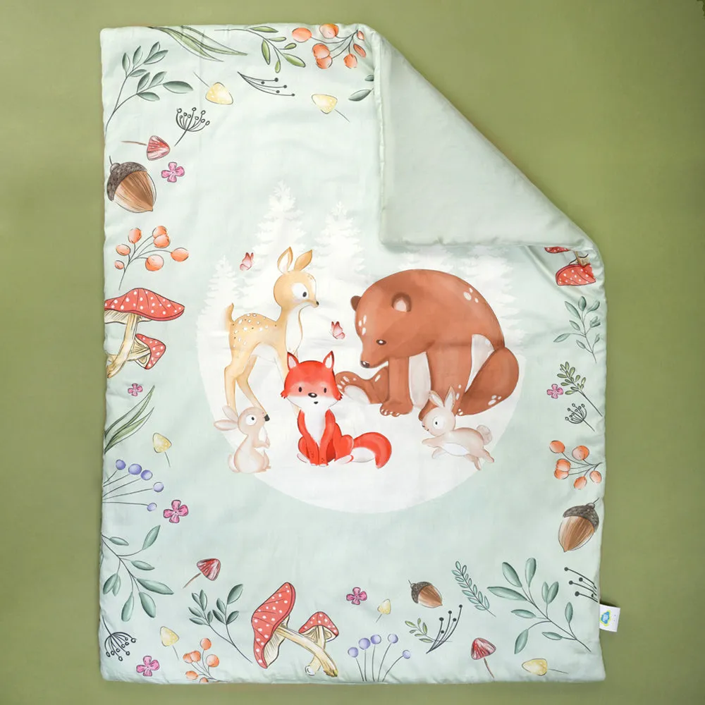 Fancy Fluff 6 PC Organic New Born Bed Set - Woodland