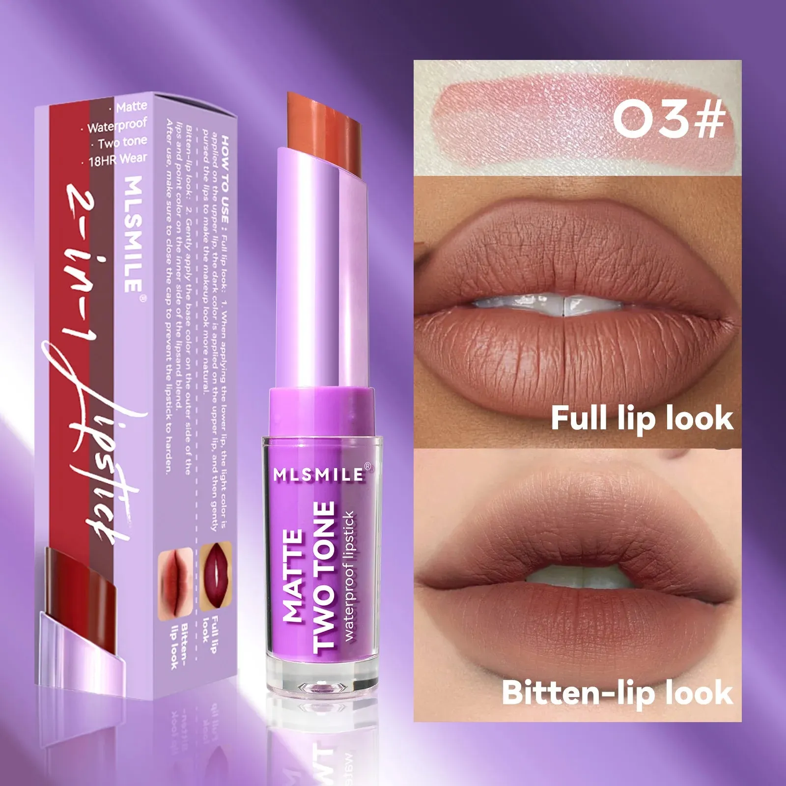 gradient lip biting frosting makeup long-lasting waterproof velvet lip gloss