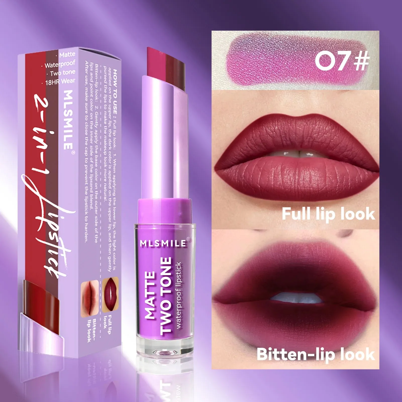 gradient lip biting frosting makeup long-lasting waterproof velvet lip gloss