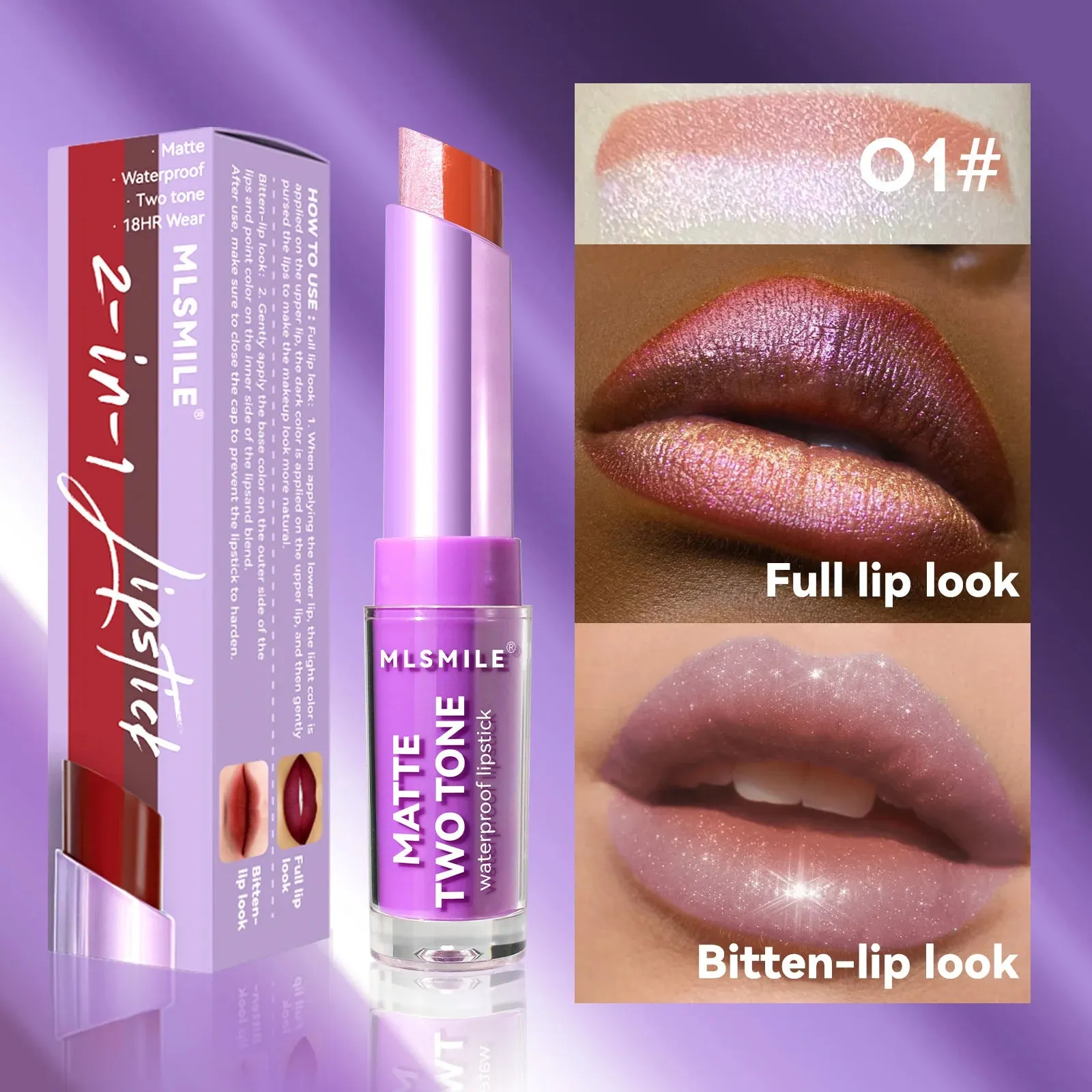 gradient lip biting frosting makeup long-lasting waterproof velvet lip gloss