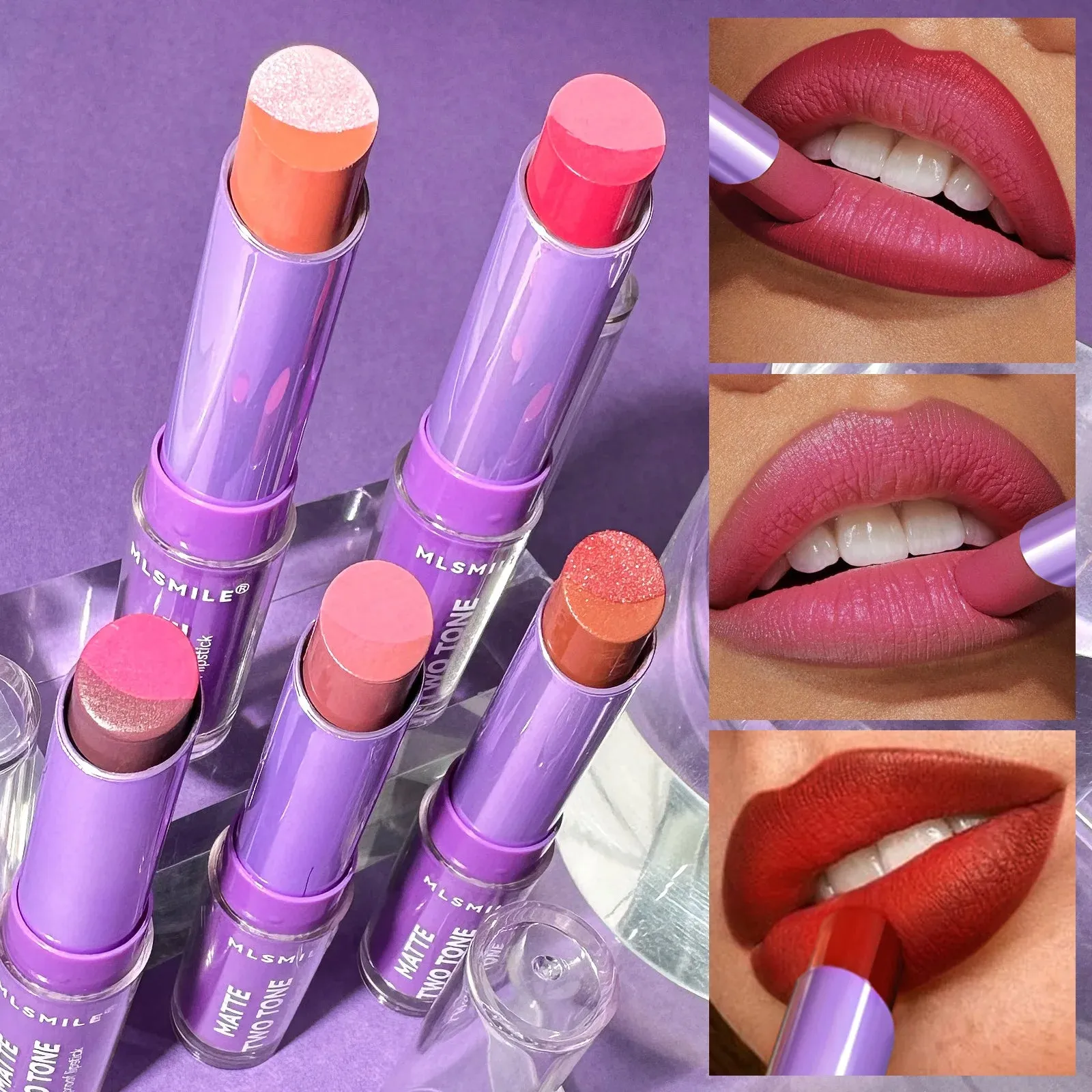 gradient lip biting frosting makeup long-lasting waterproof velvet lip gloss