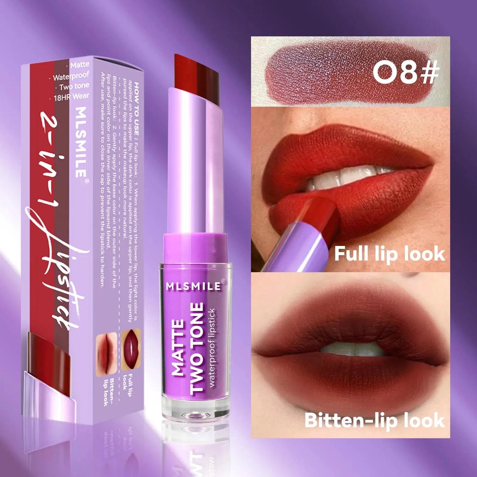 gradient lip biting frosting makeup long-lasting waterproof velvet lip gloss