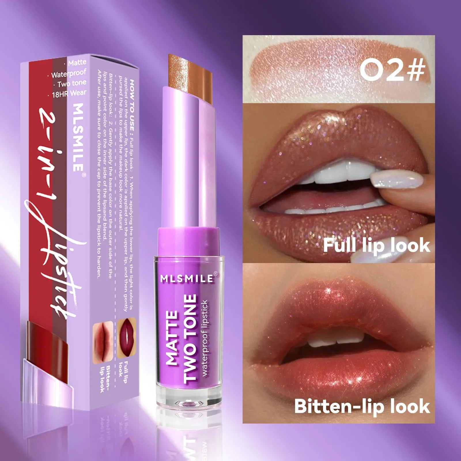 gradient lip biting frosting makeup long-lasting waterproof velvet lip gloss
