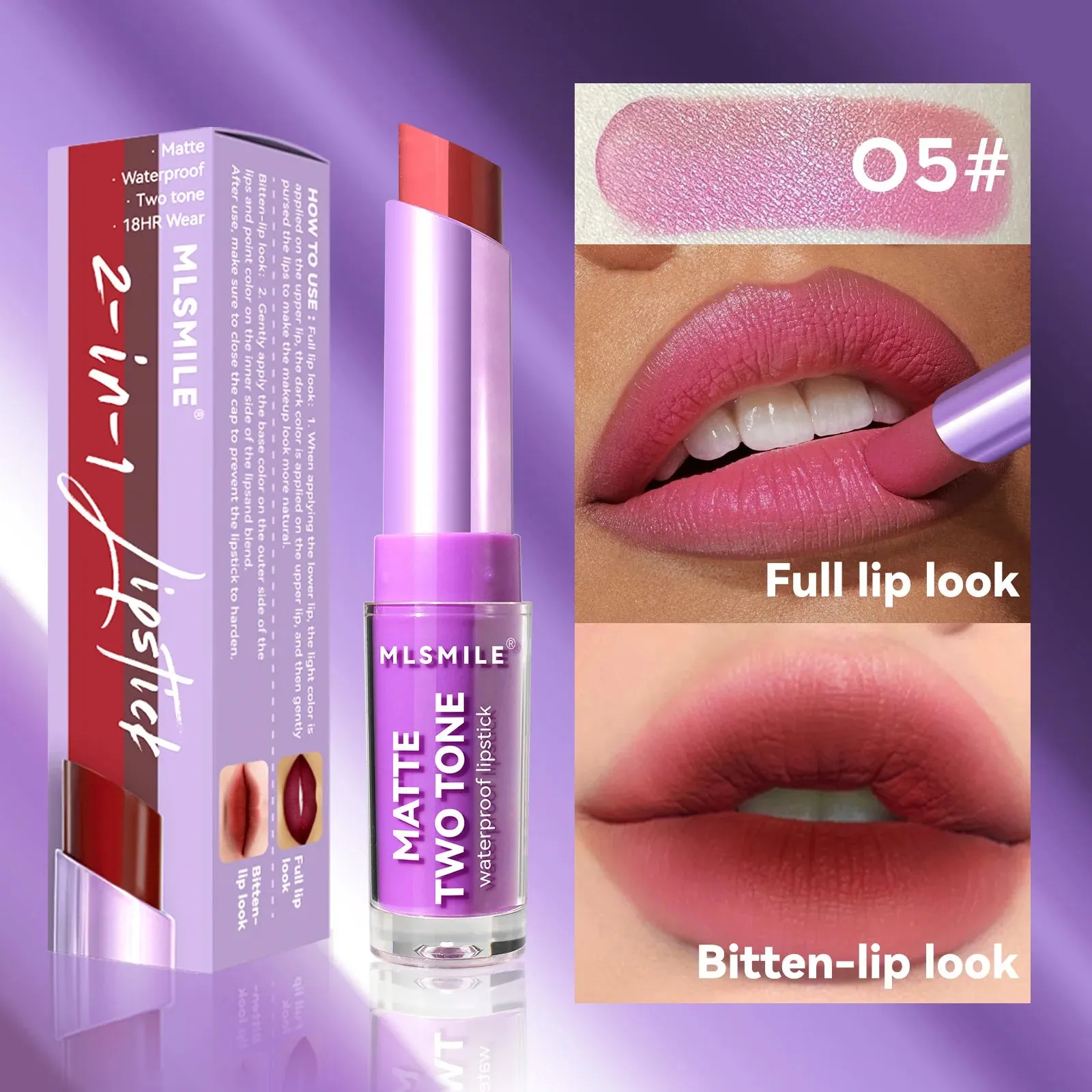 gradient lip biting frosting makeup long-lasting waterproof velvet lip gloss