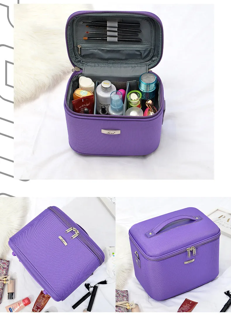 Large-capacity Portable Korean Version Simple Portable Cosmetic Case
