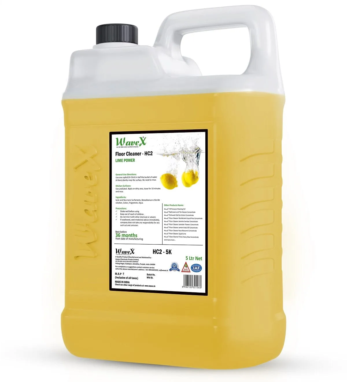 Liquid Floor Cleaner- 5 Litre (Lime)