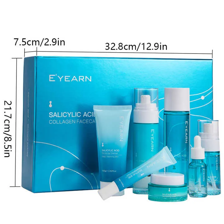 Private Label Salicylic Acid Collagen Skin-مجموعة العناية بالبشرة
