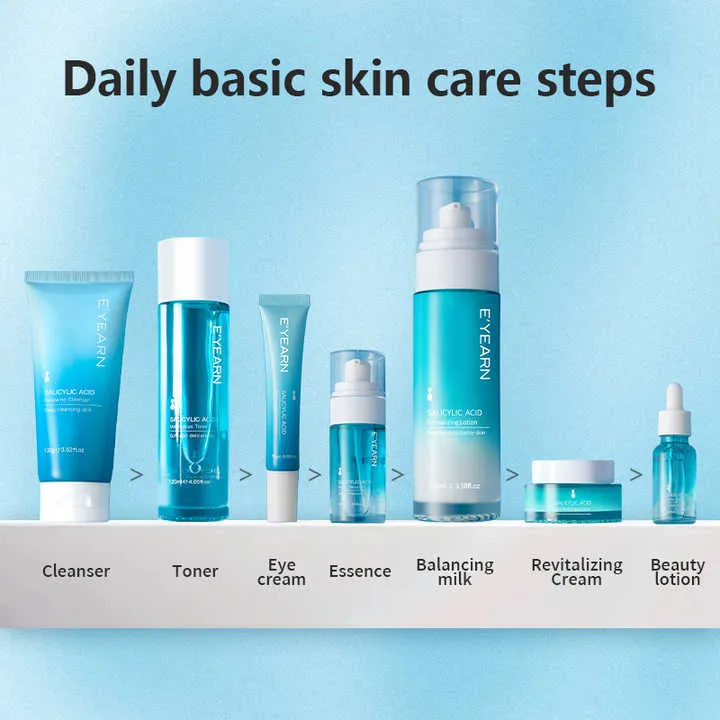 Private Label Salicylic Acid Collagen Skin-مجموعة العناية بالبشرة