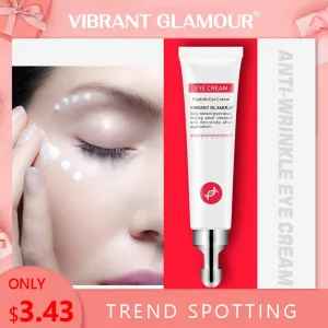 VIBRANT GLAMOUR Eye Cream Peptide Collagen Serum Anti-Wrinkle Anti-Age Remover Dark Circles Eye Care Against Puffiness And Bags