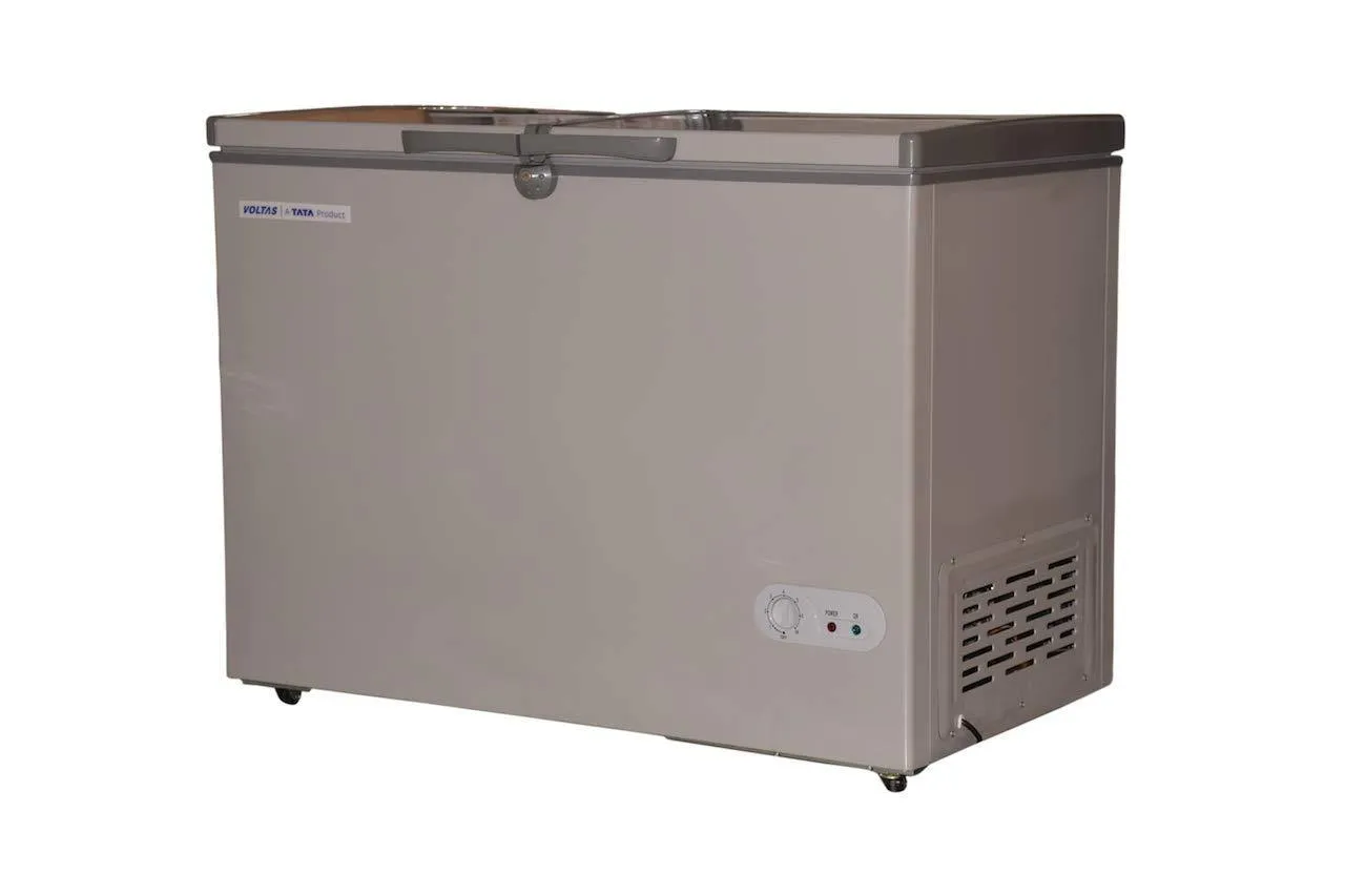 Voltas  CF HT 320 DD A CONVERTIBLE PCM GREY (Double Door Deep Freezer, 320 Liters, Grey)