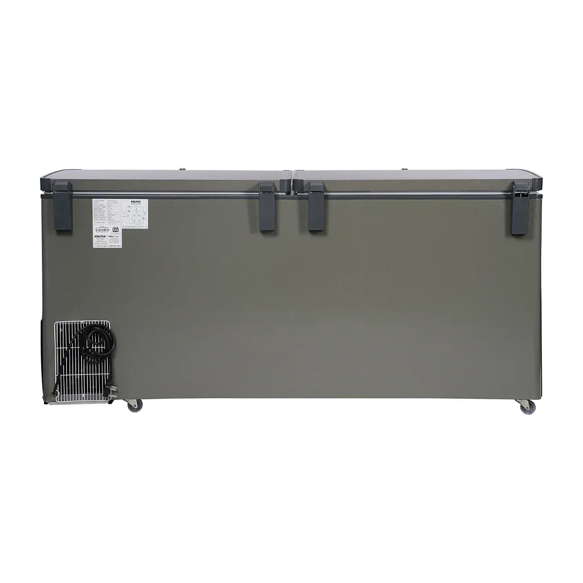 Voltas CVF320 DA4 P2 PL 320 Litre 2-Door Hard Top Deep Freezer | CFC-Free, Castor Wheels, Lockable Storage | 4 Year Compressor Warranty
