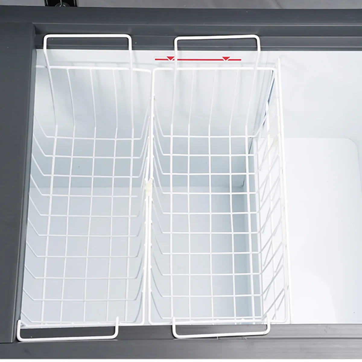 Voltas CVF320 DA4 P2 PL 320 Litre 2-Door Hard Top Deep Freezer | CFC-Free, Castor Wheels, Lockable Storage | 4 Year Compressor Warranty