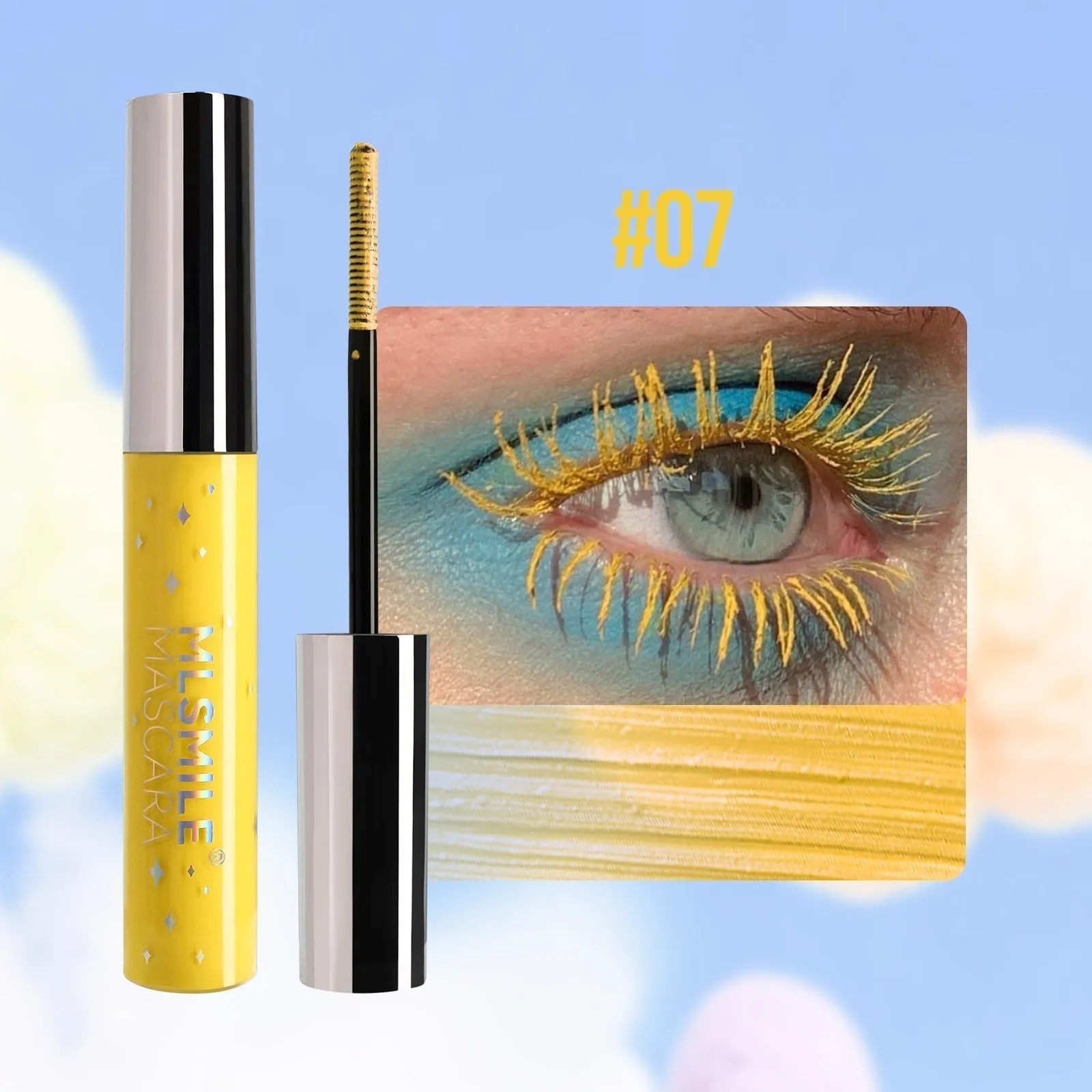  Waterproof Diamond Glitter Mascara - Long-lasting Curl, Sparkling Shine, Create Captivating Eyes!