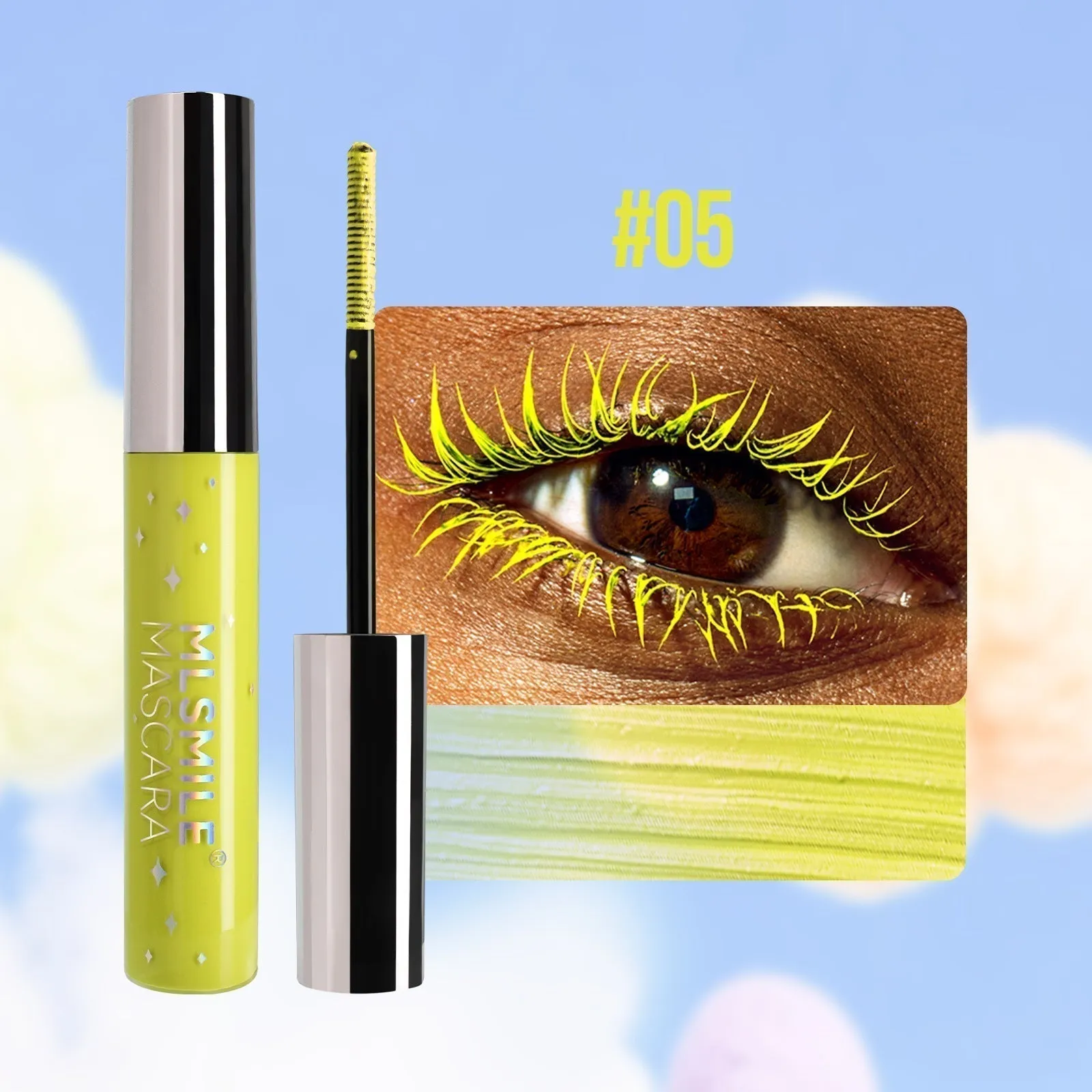  Waterproof Diamond Glitter Mascara - Long-lasting Curl, Sparkling Shine, Create Captivating Eyes!