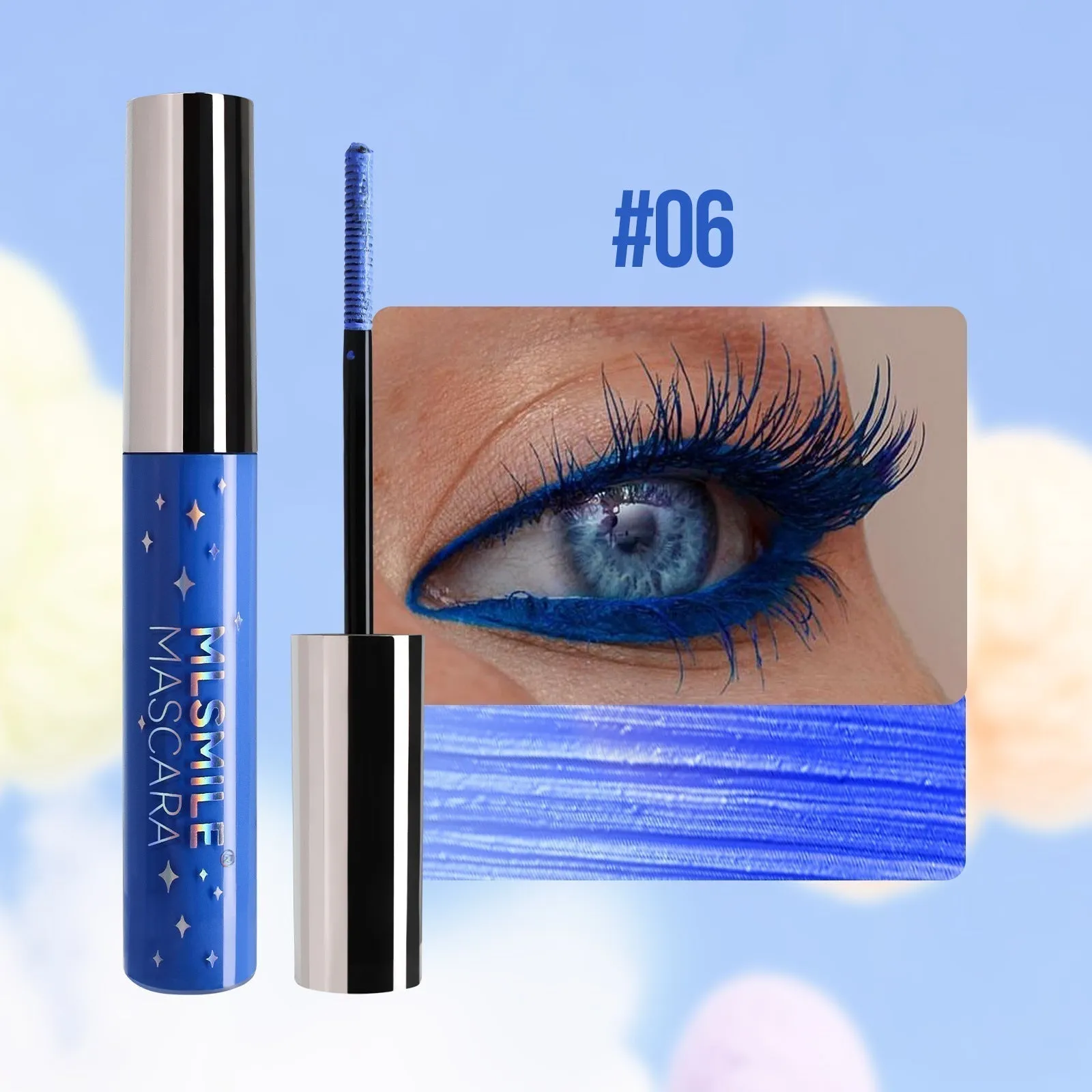  Waterproof Diamond Glitter Mascara - Long-lasting Curl, Sparkling Shine, Create Captivating Eyes!